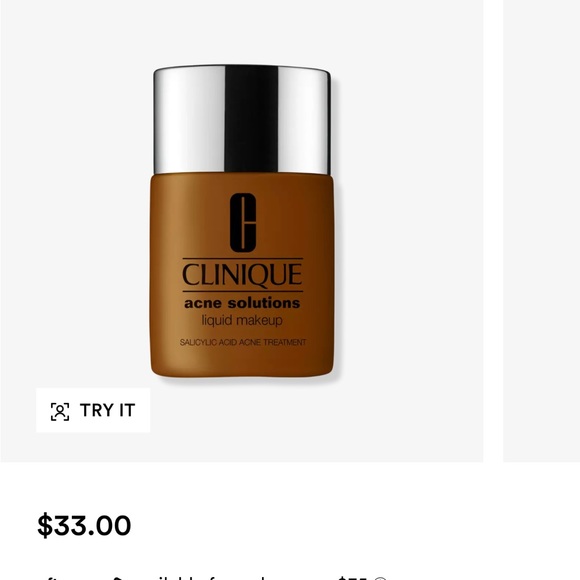 (2) NEW Clinique Acne Solutions Liquid Makeup Foundation Fresh Ginger - Picture 2 of 5
